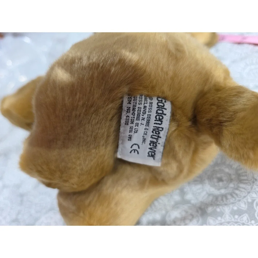 Russ Berrie Purebred Puppies Golden Retriever‎ Plush Stuffed Animal Toy Dog 12